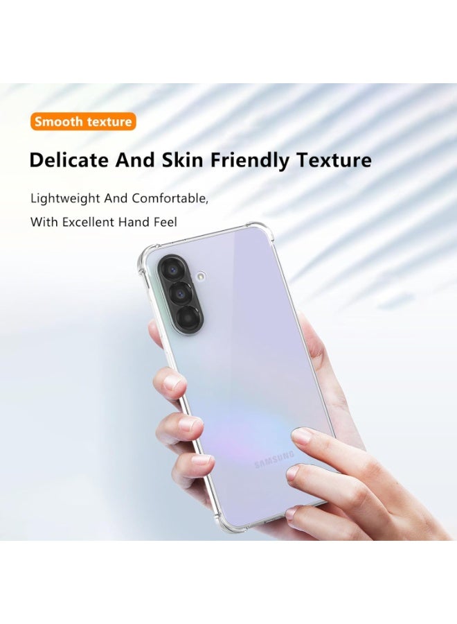 BORTONY Samsung Galaxy A57 5G Clear Case with 2-Pack Tempered Glass Shockproof Bumper and Non-Yellowing Drop Protection Slim Fit Cover Samsung Galaxy A57 5G - Image 5